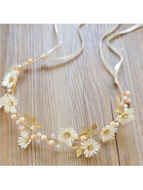 New & beautiful wedding headband flower pearl✨✨💕